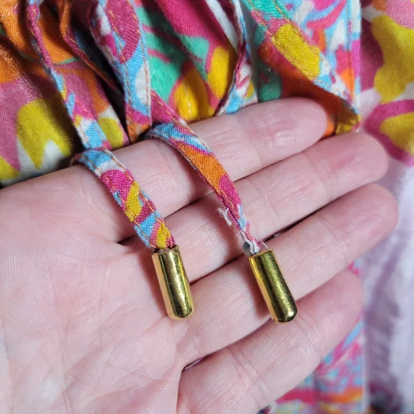 Anthropologie × Conditions Apply Floral Print Cinch Tie Waist Kimono Duster Top - Picture 14 of 16